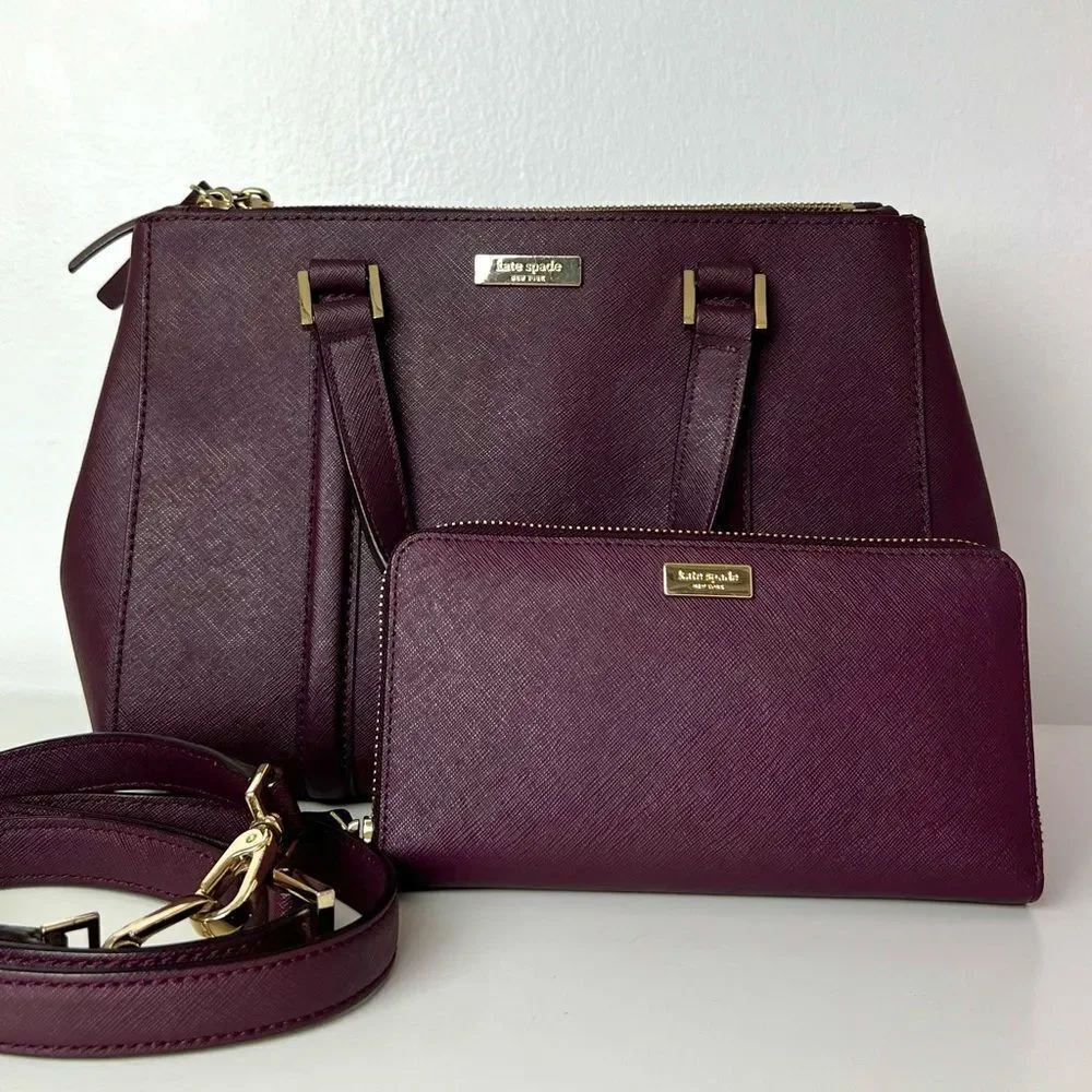 ♥️ kate spade satchel and wallet set ♥️